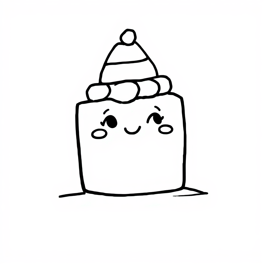 Cake Wearing a Hat