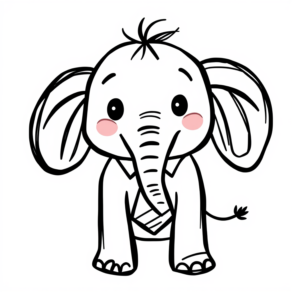 Elephant wearing tie