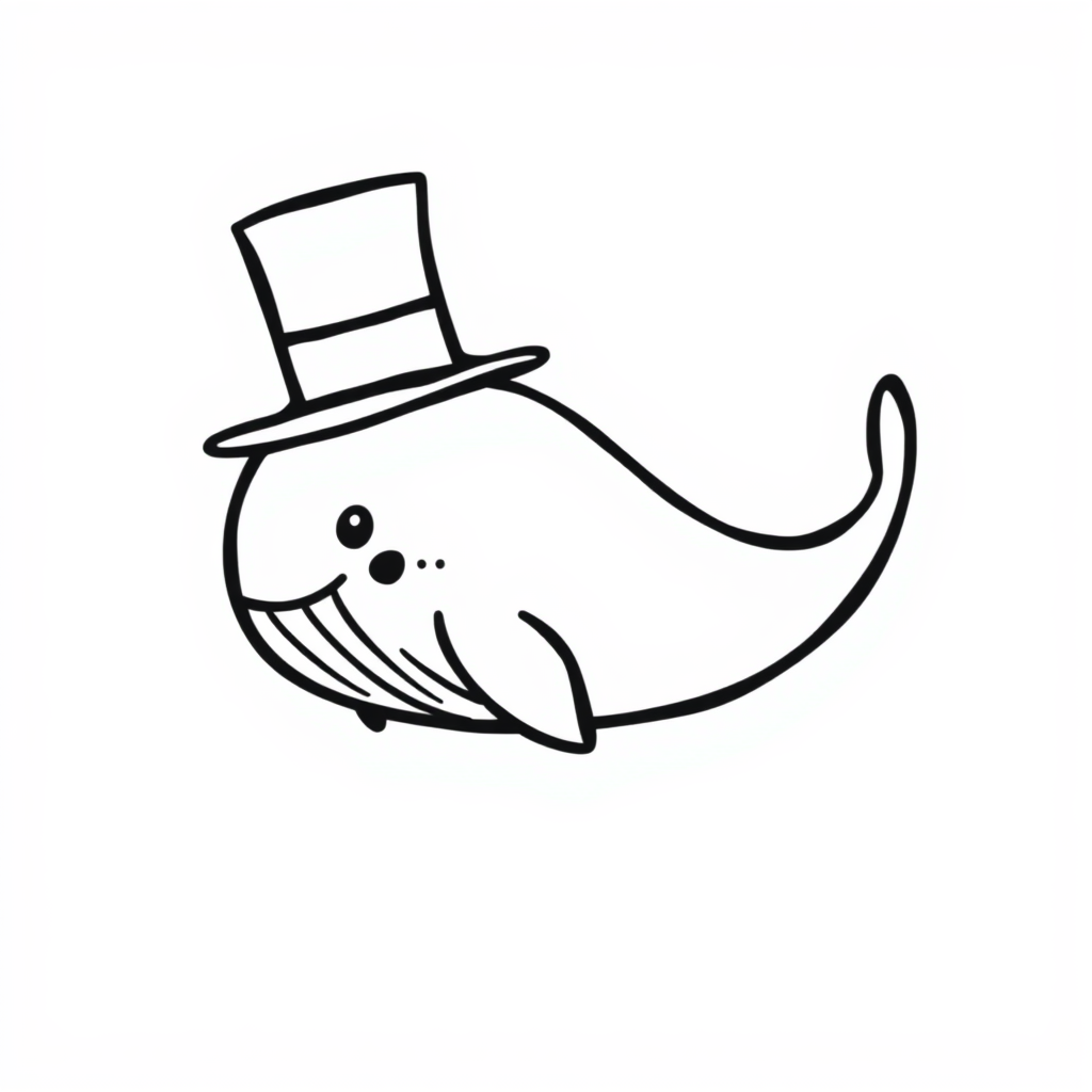 Whale in a top hat.