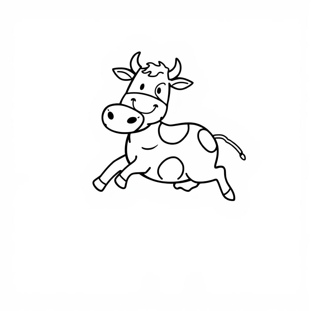 Happy Cow Jumping