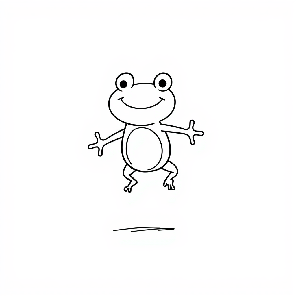 Happy Frog Jumping