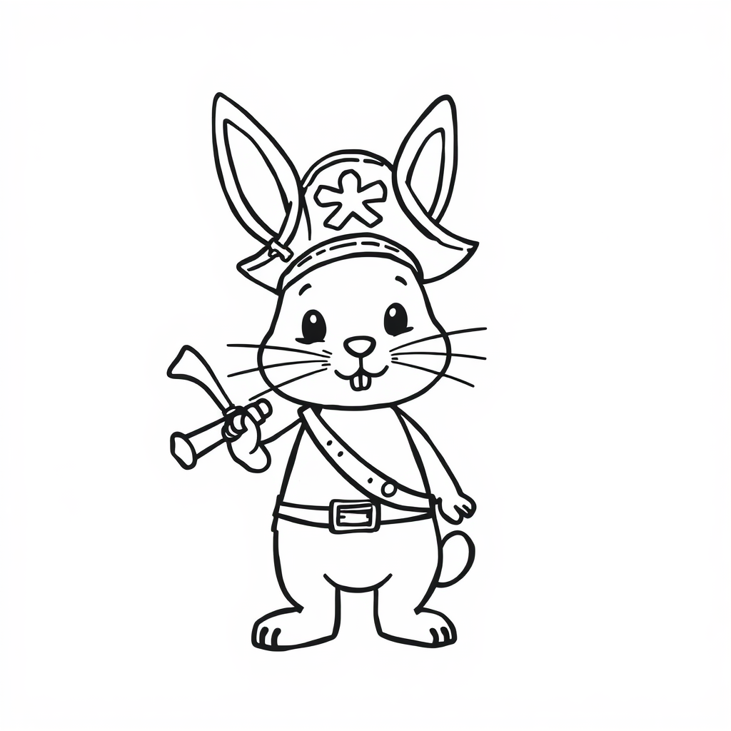 Bunny as a pirate