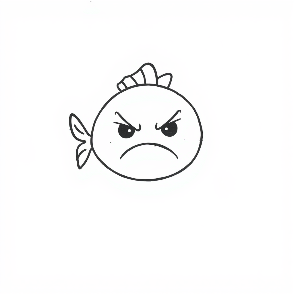 Angry Fish Frowning