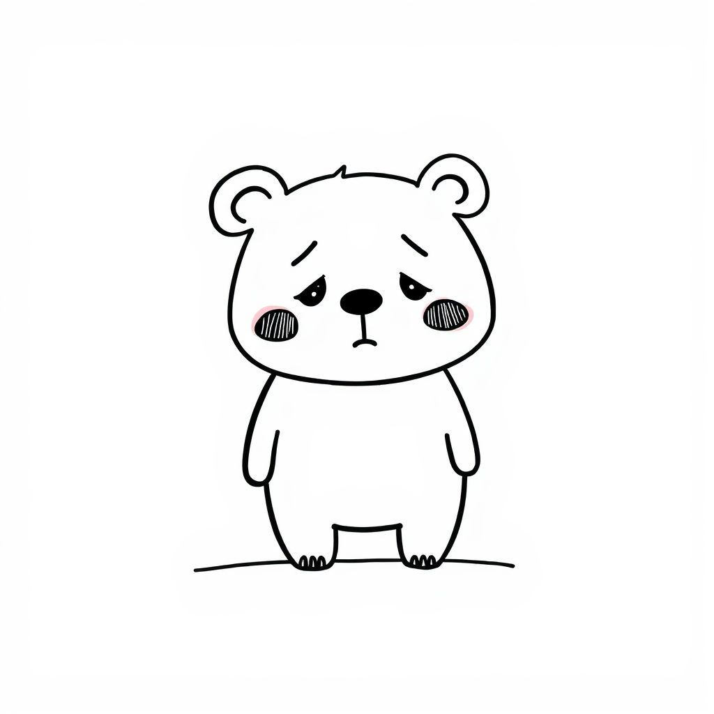 Bear feeling sad