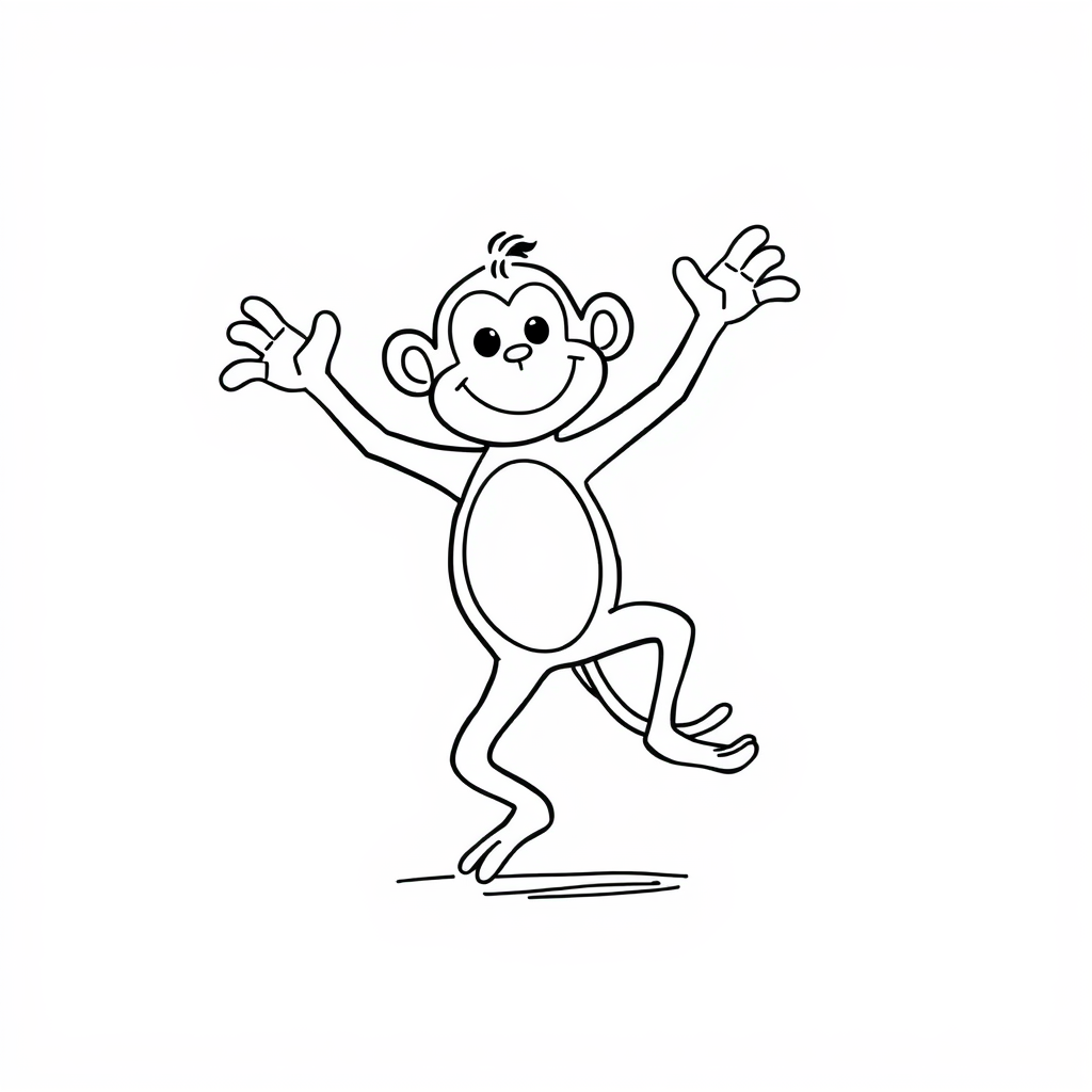 Monkey dancing