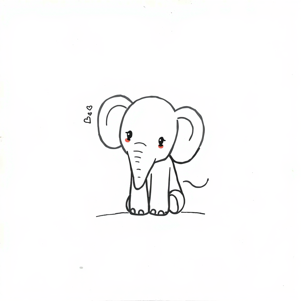 Elephant feeling lonely