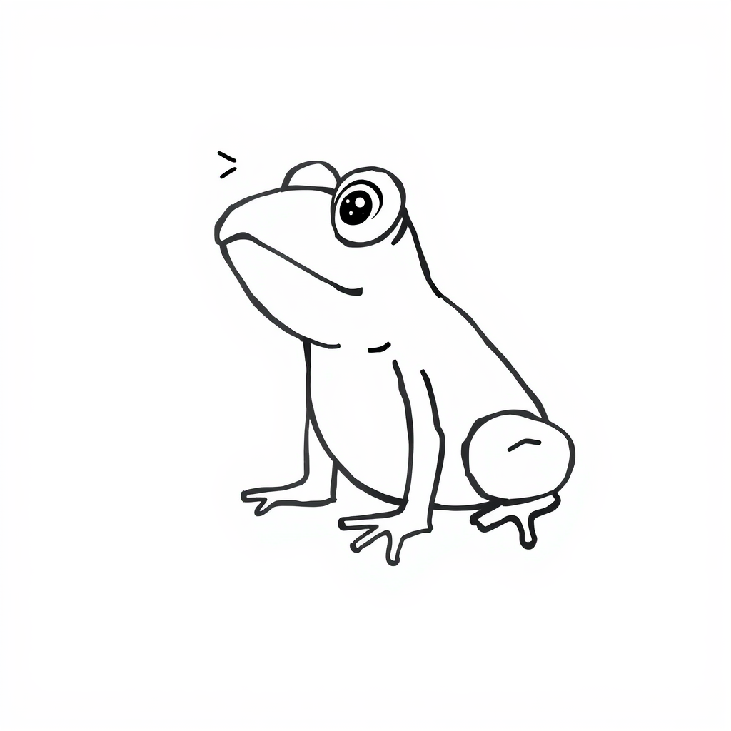 Confused Frog Scratching Head