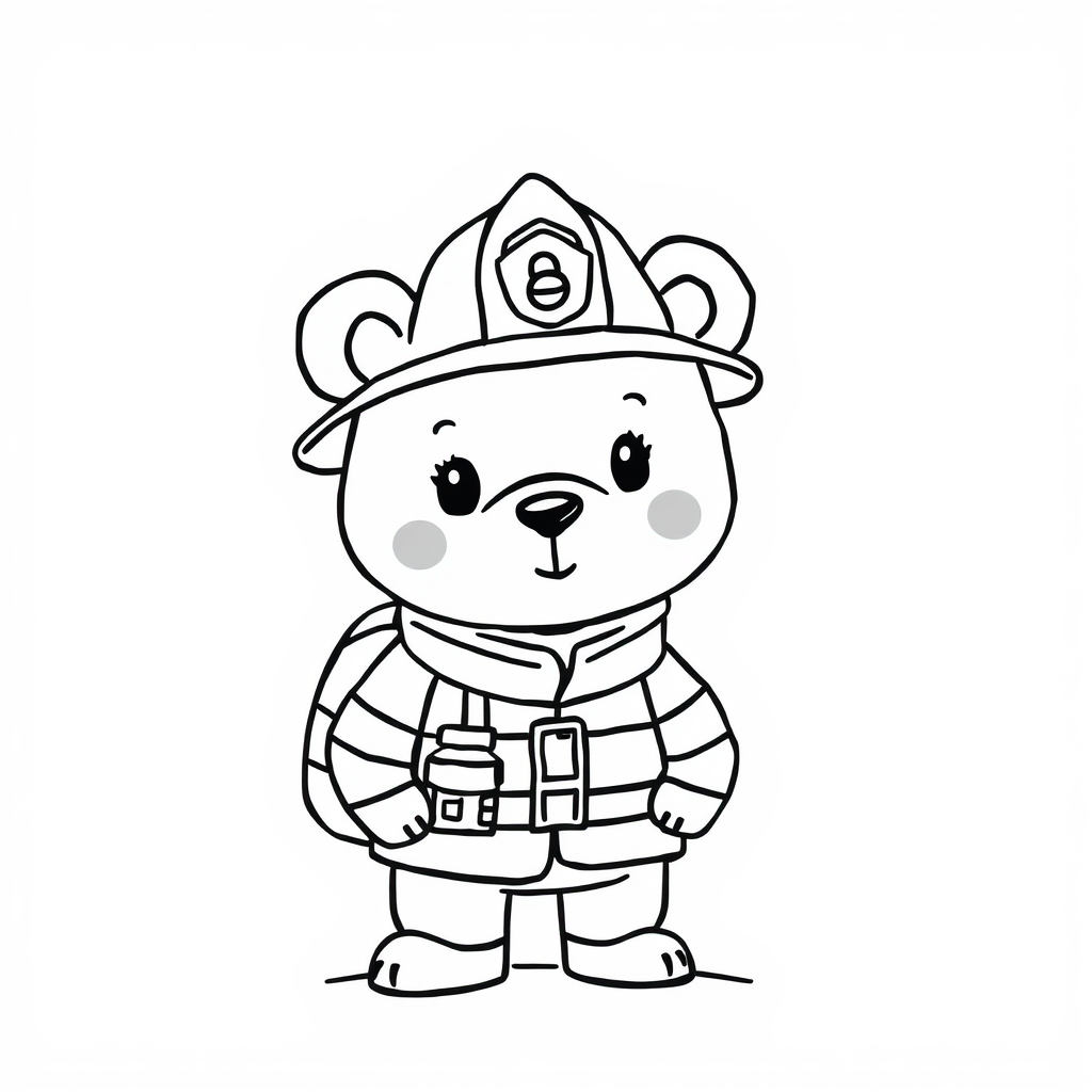 Bear as a Firefighter