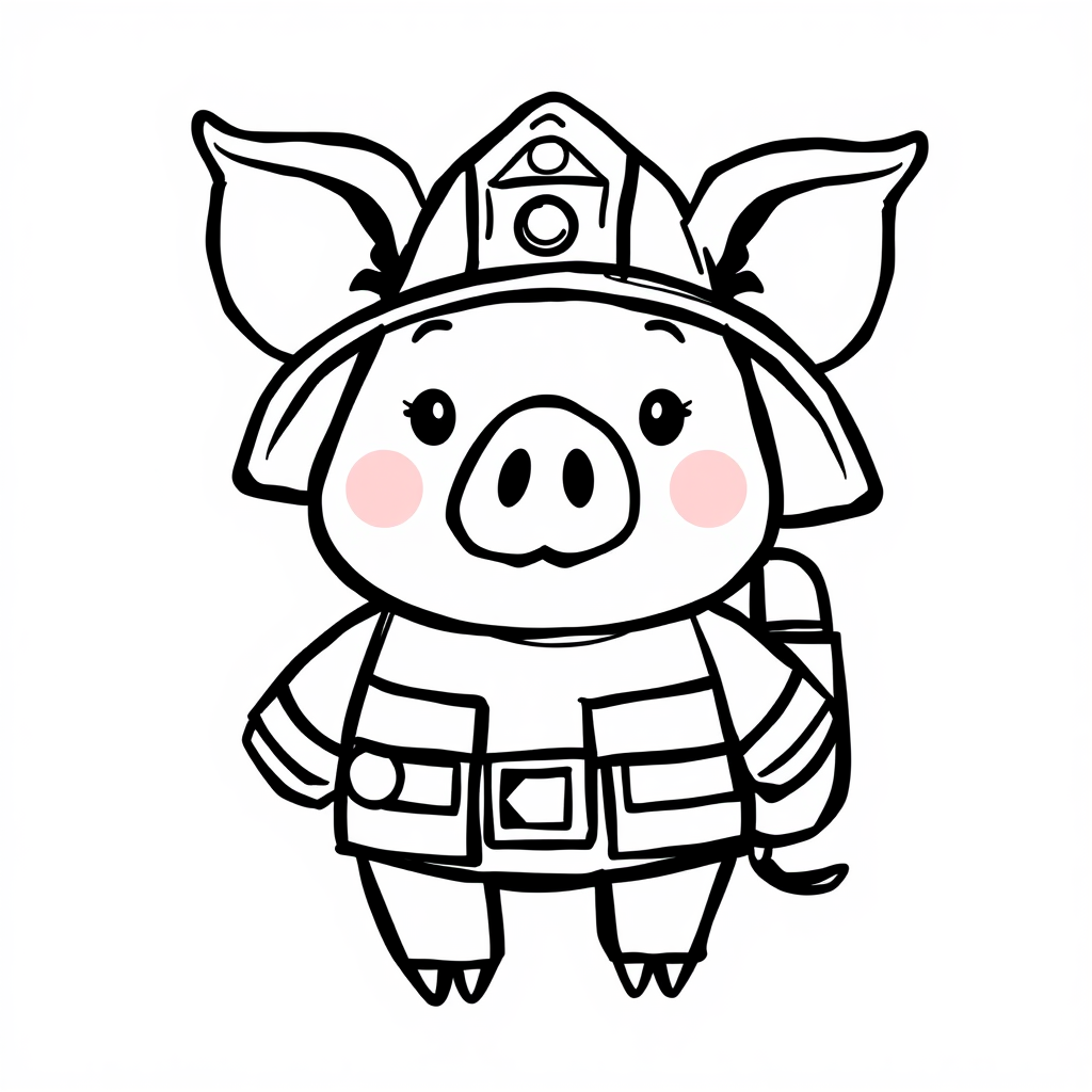 Pig as a firefighter