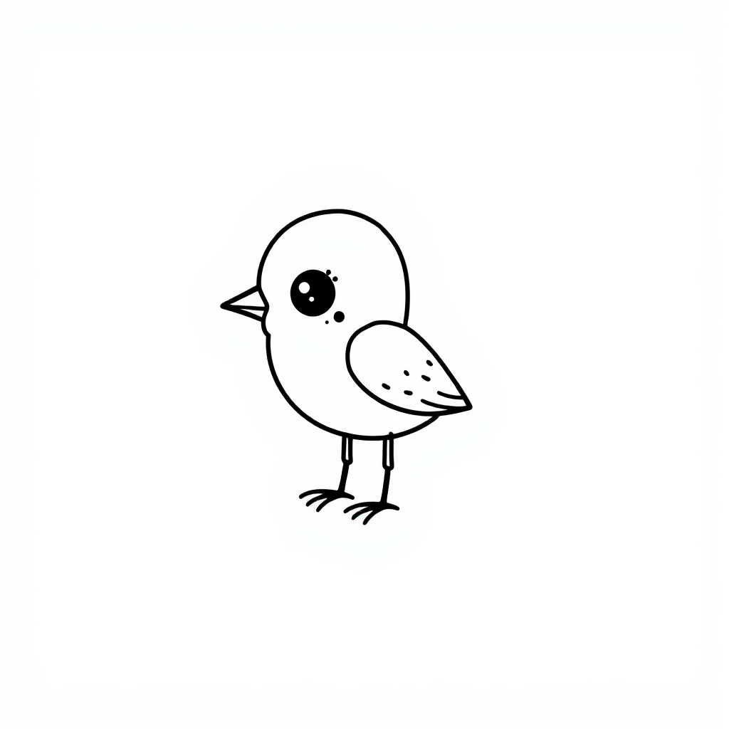 Bird as an artist.