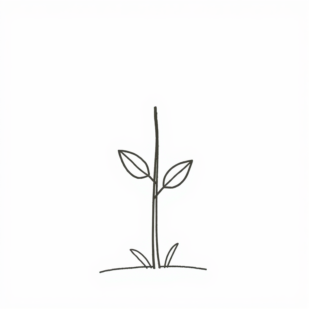 Spring sapling sprout