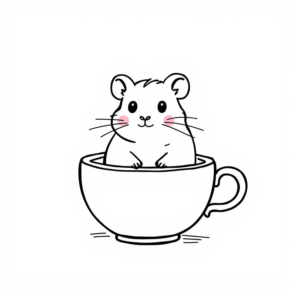 Hamster in a teacup