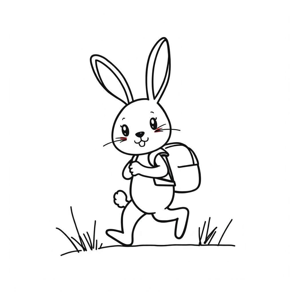 Bunny hiking