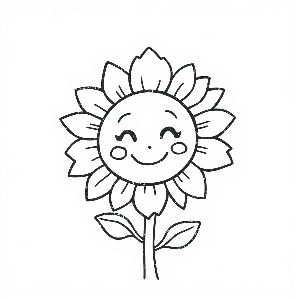 Smiling sunflower