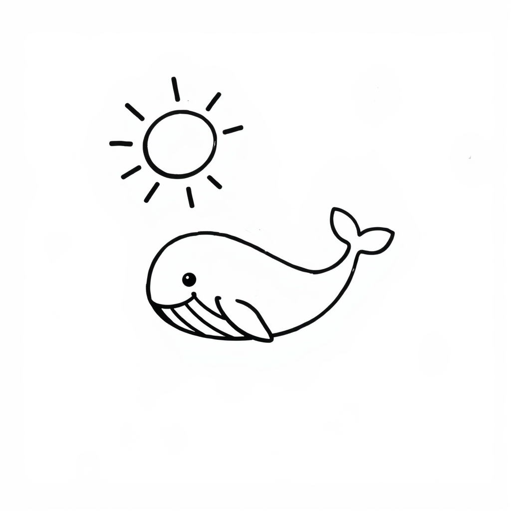 Whale under Summer Sun