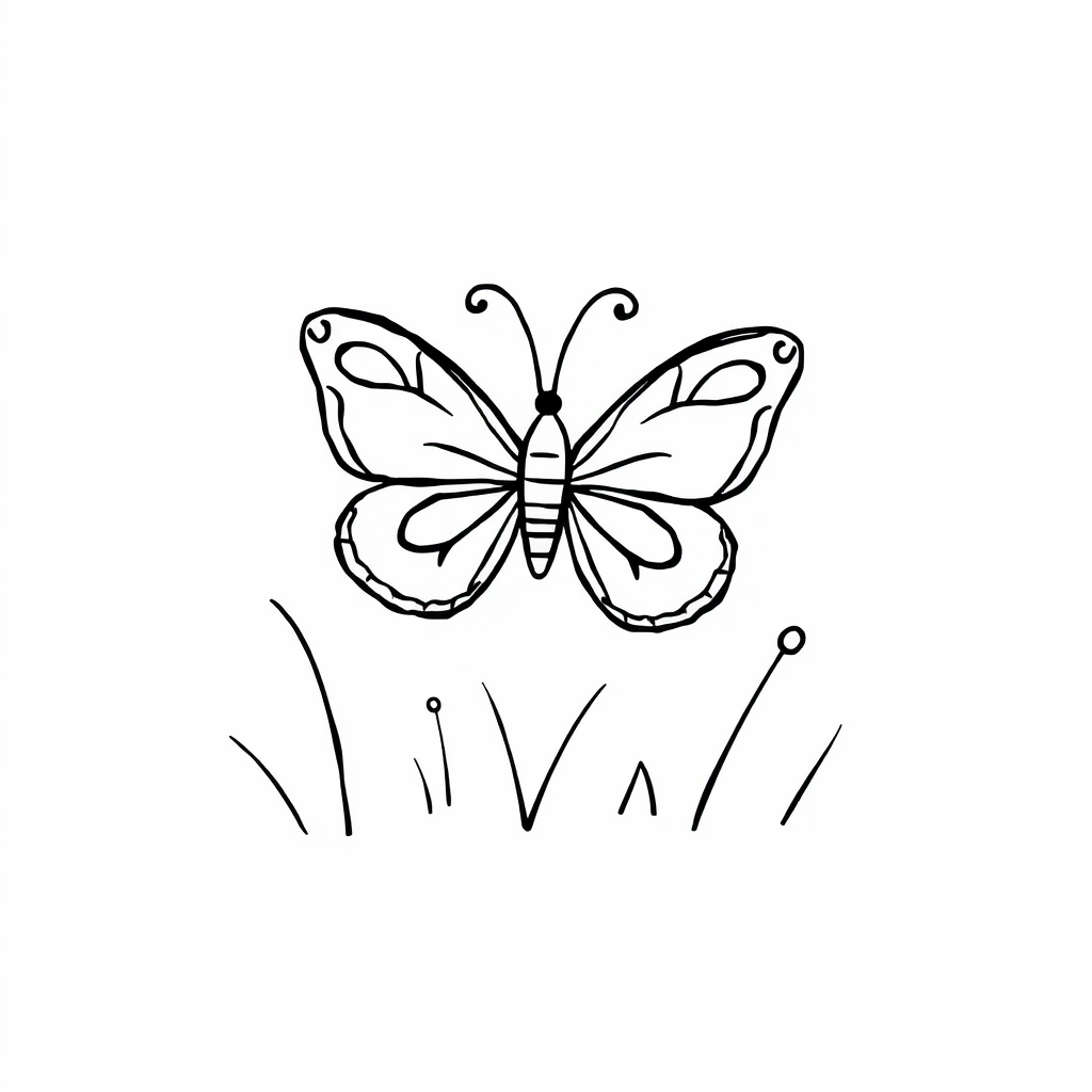 Butterfly in a meadow