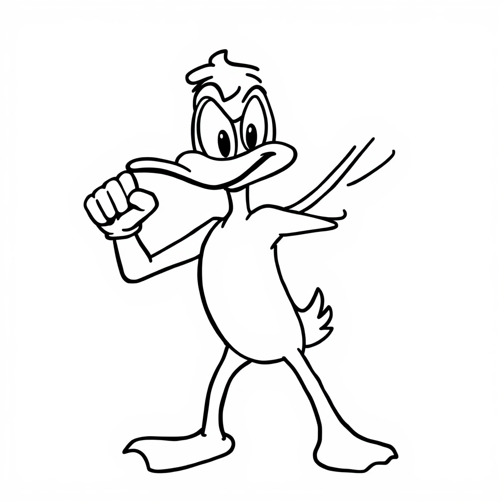 Darkwing Duck posing heroically