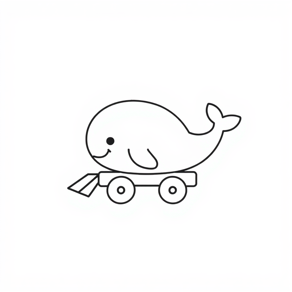 Whale on a train.