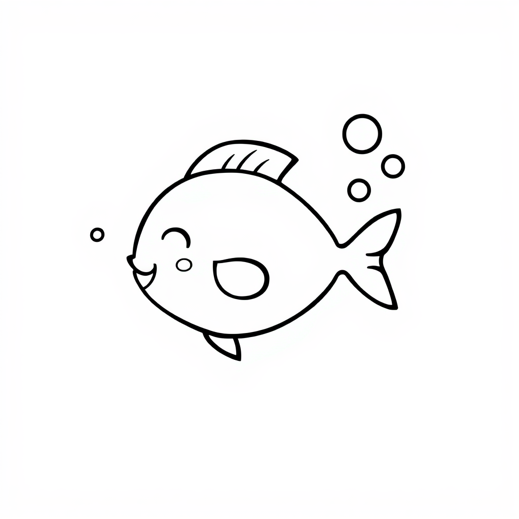 Fish blowing bubbles