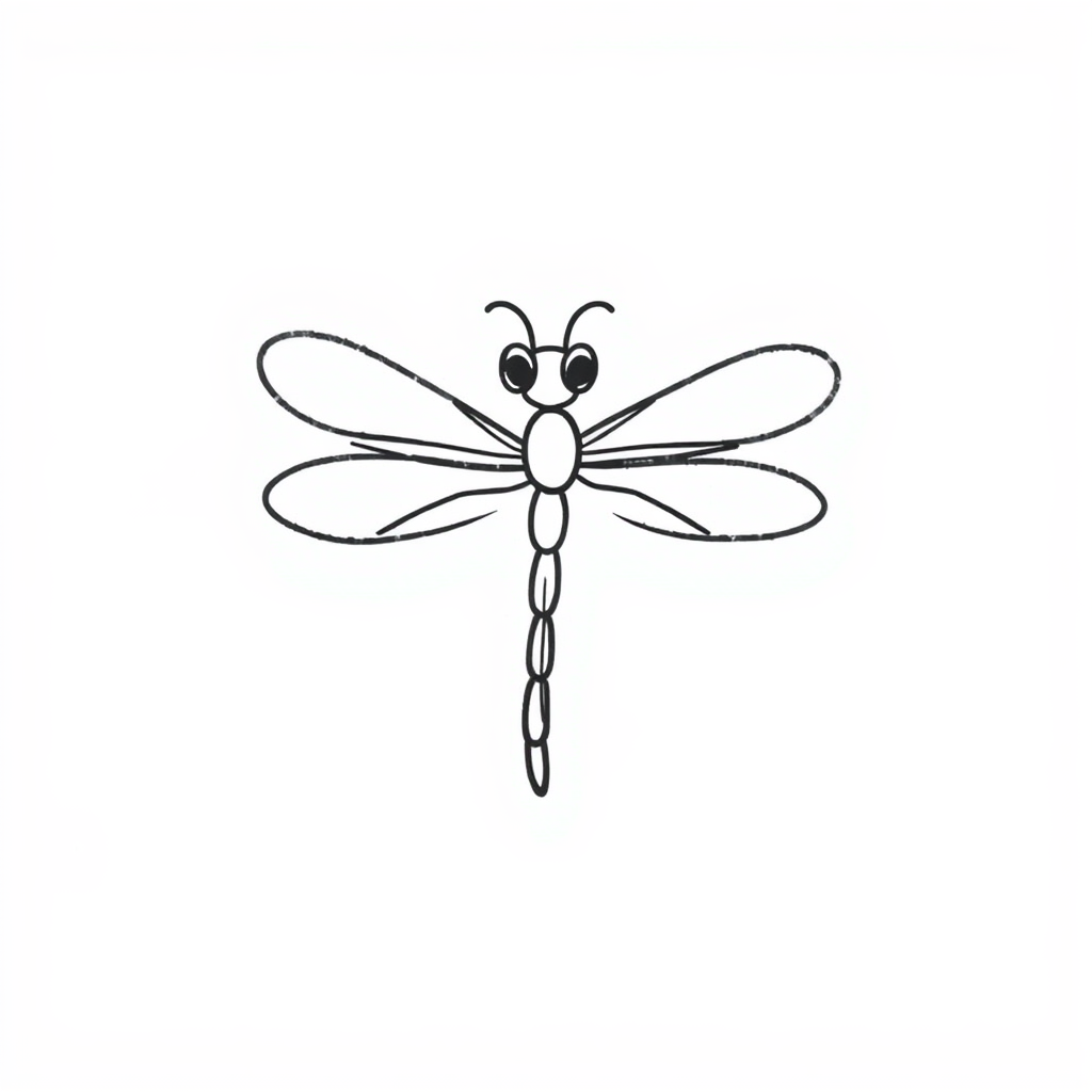 Winter Snowflake Dragonfly