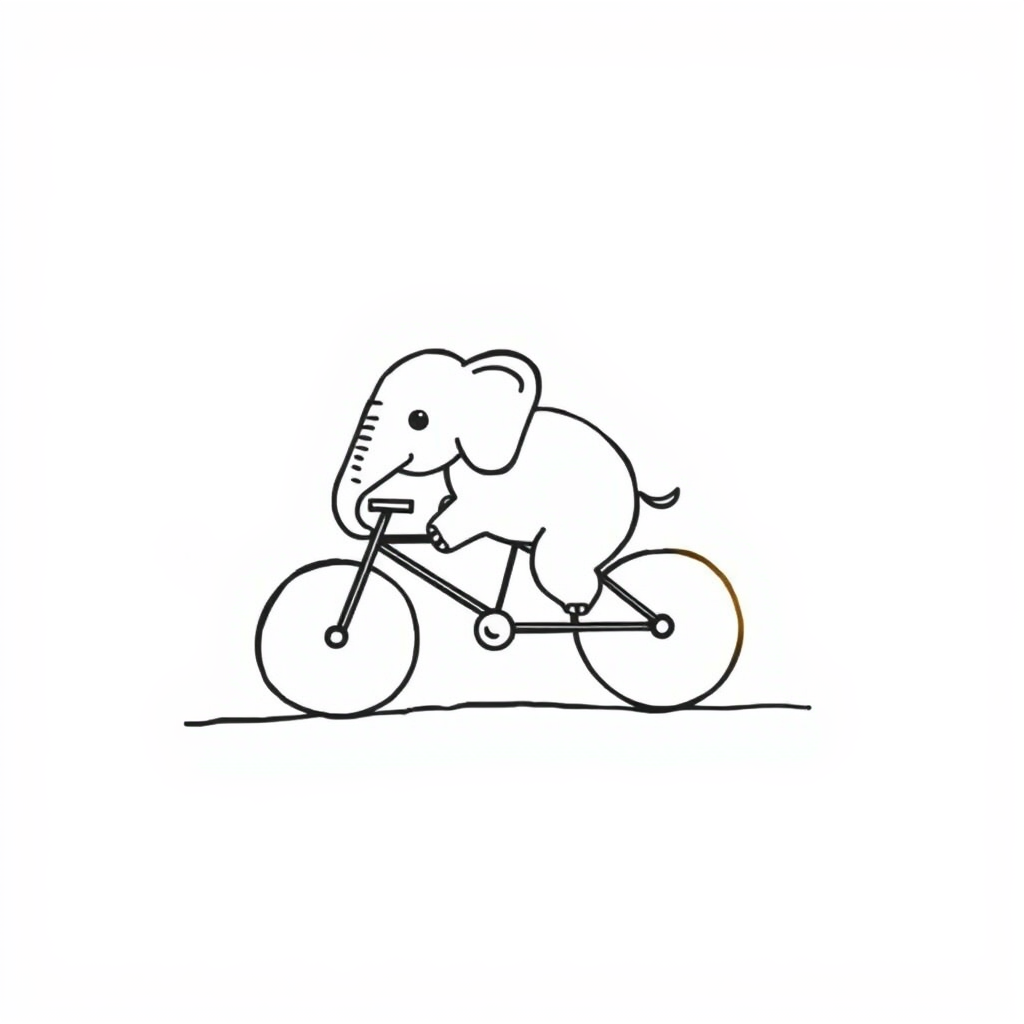 Elephant cycling