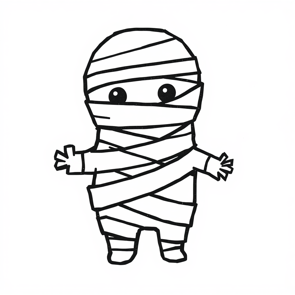 Mummy wrapped in bandages