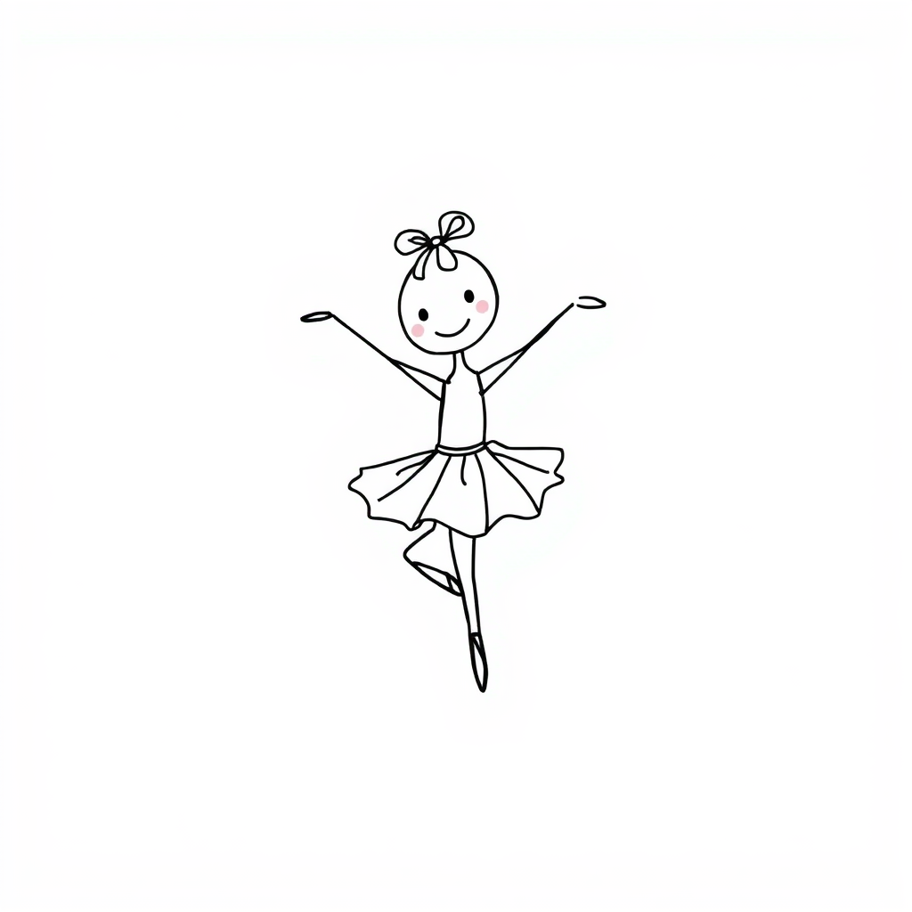 Doodle dancing ballet.