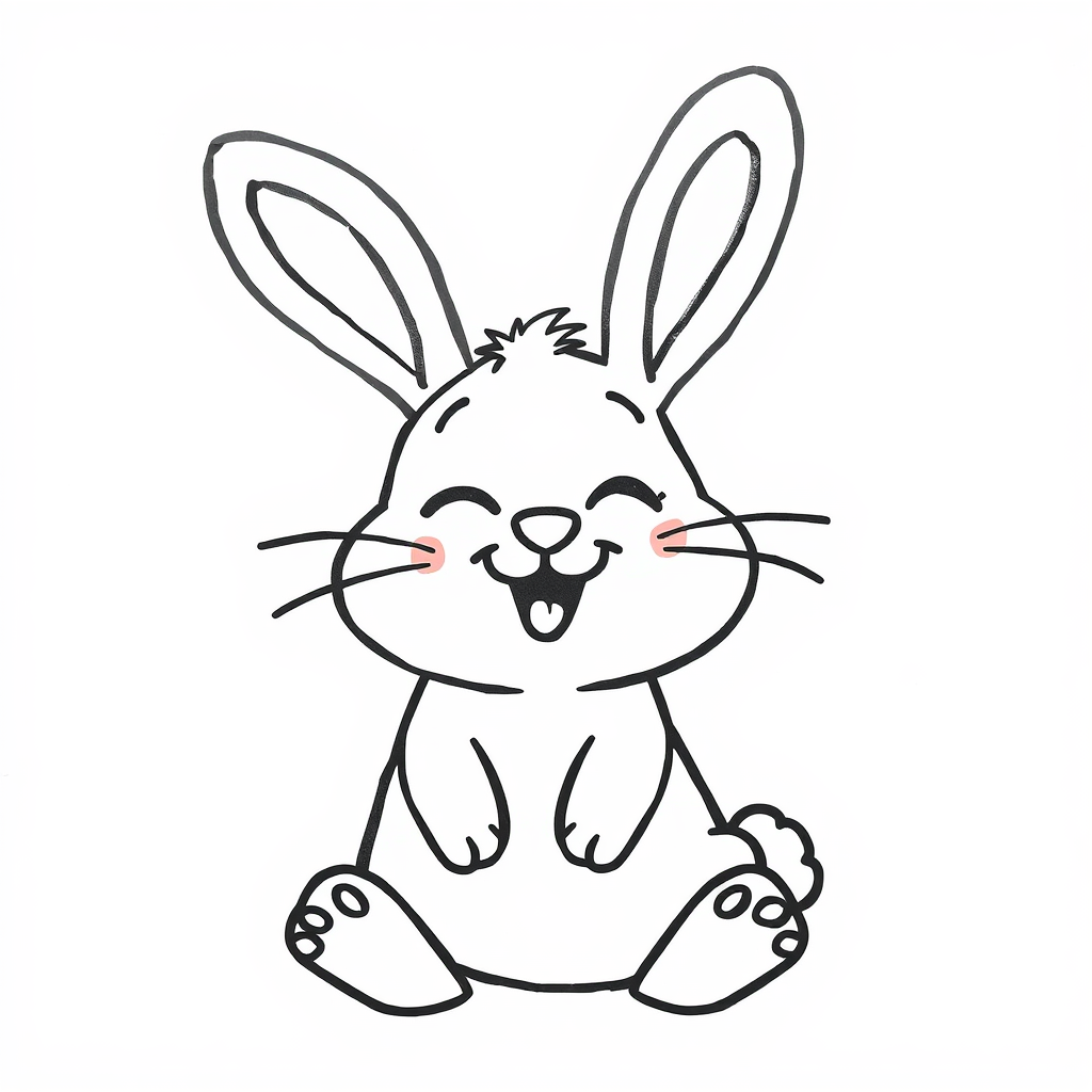 Bunny feeling joyful