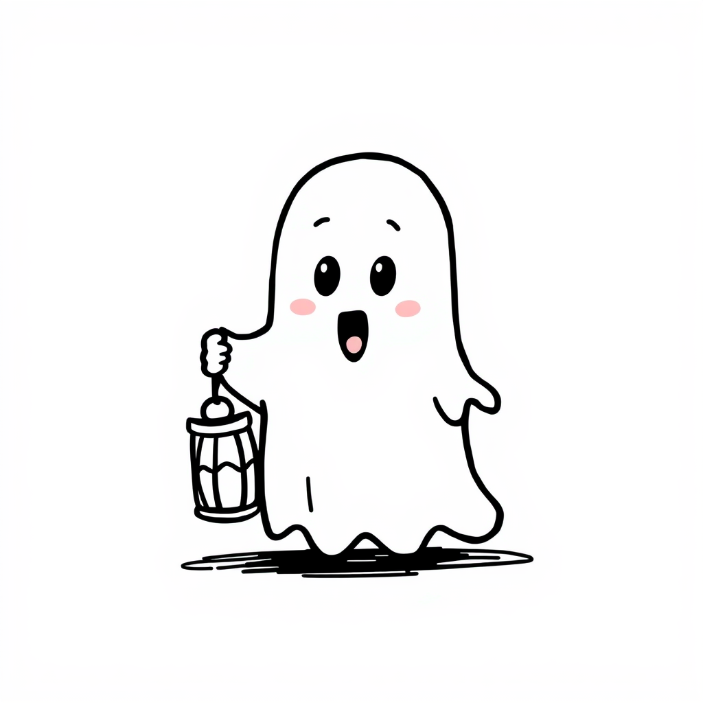 Ghost holding a lantern