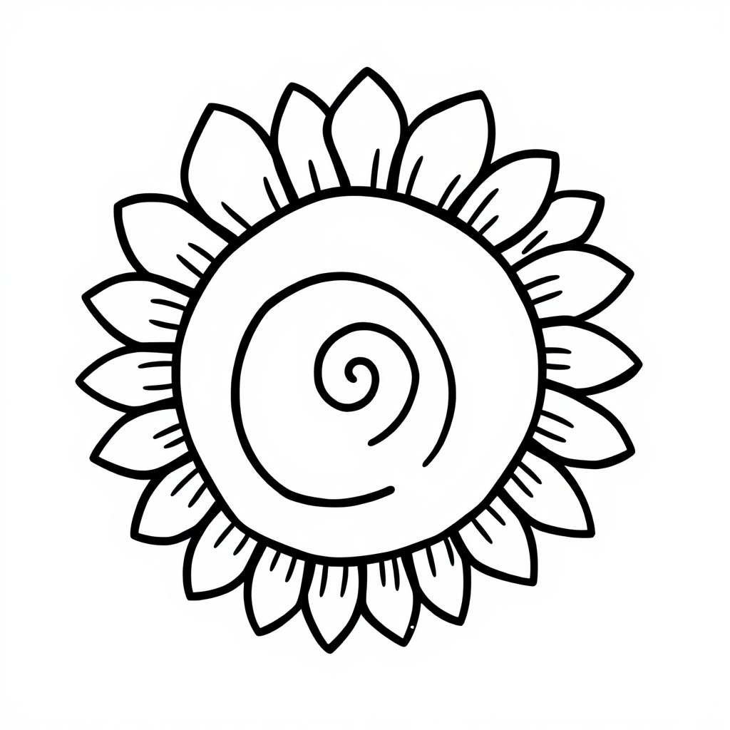 Sunflower spiral