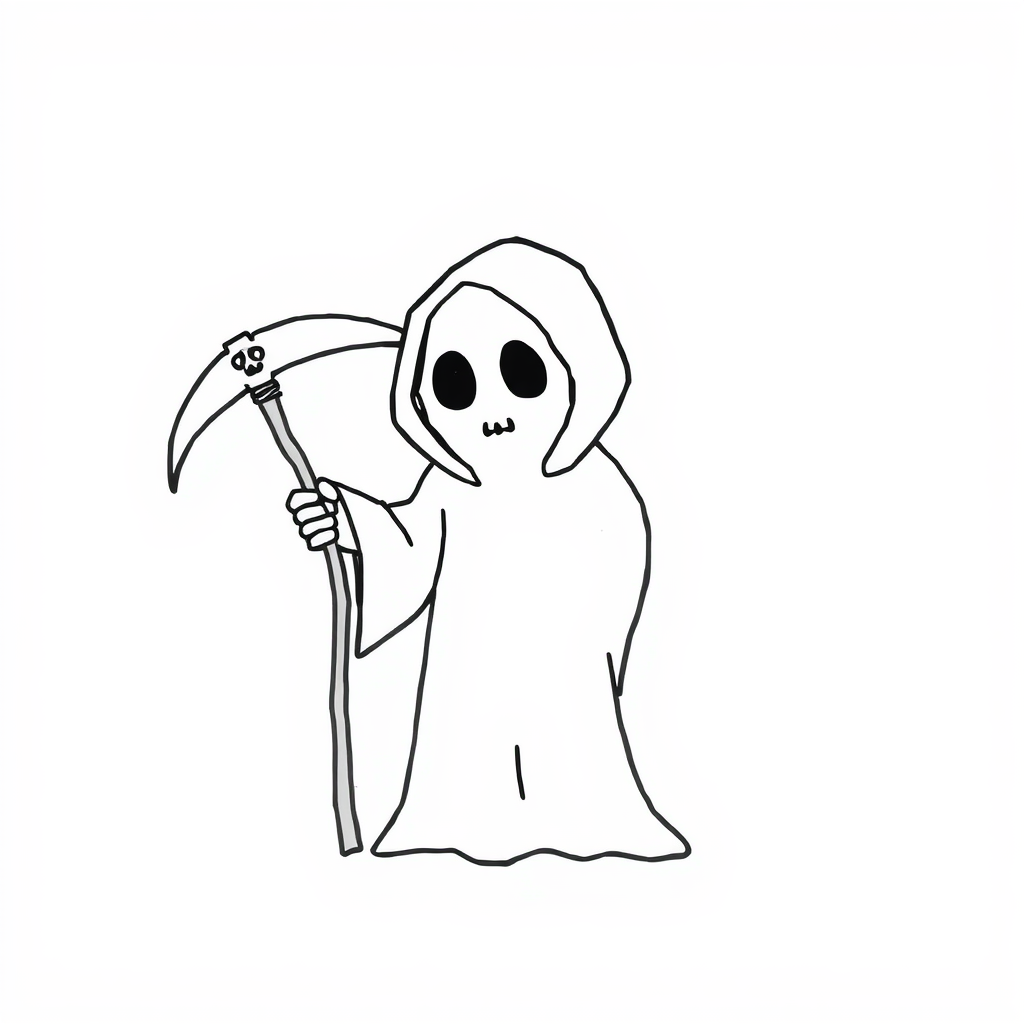 Grim Reaper holding a scythe