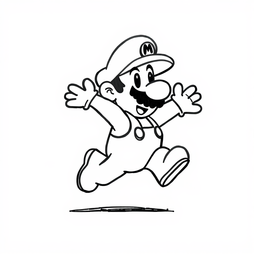 Mario jumping