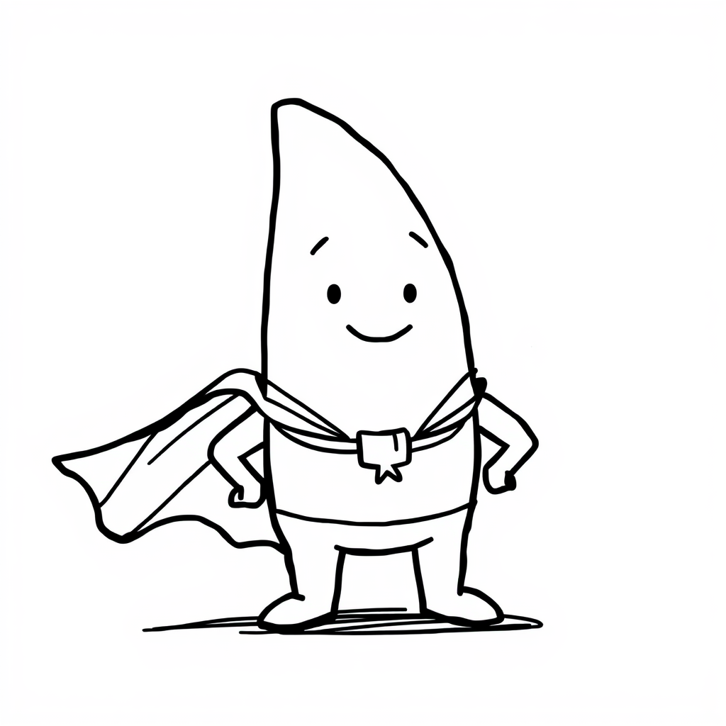 Patrick in a superhero cape