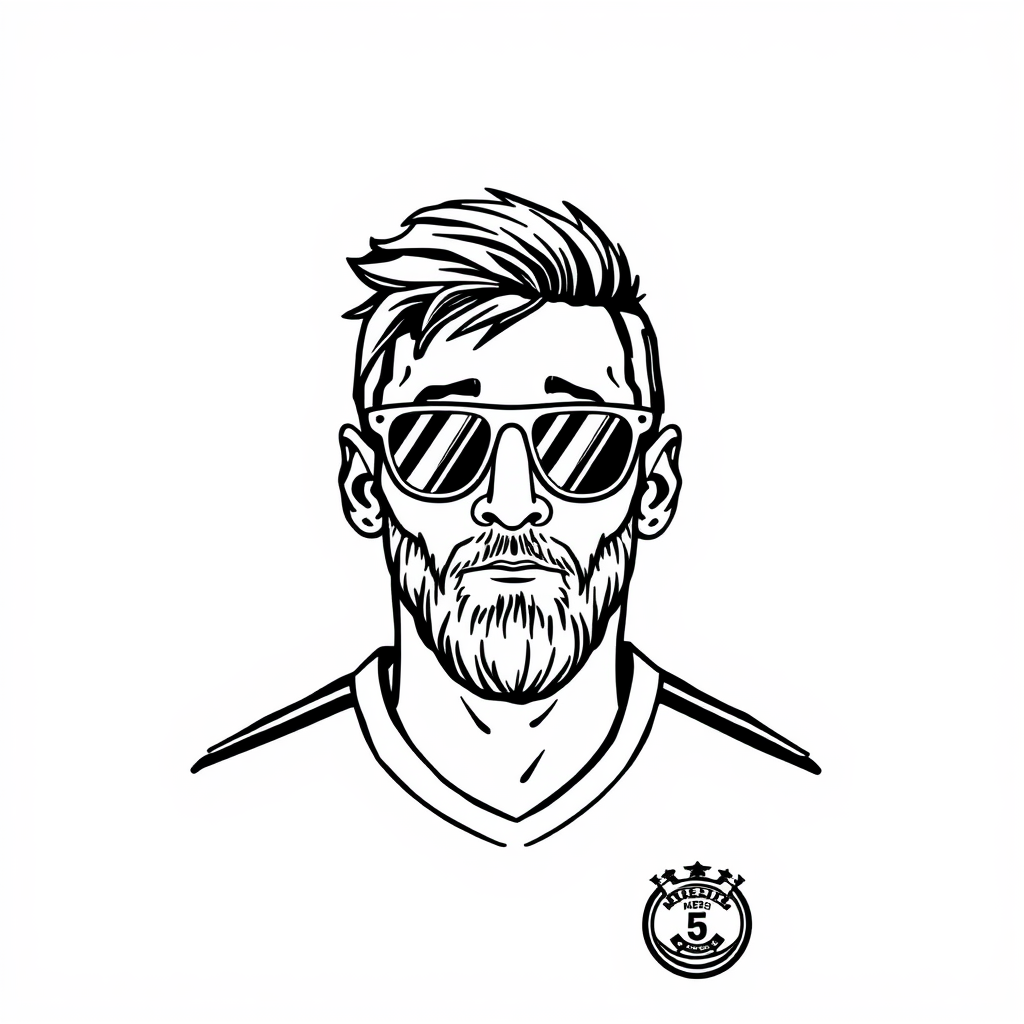 Messi in sunglasses