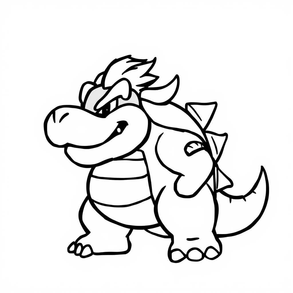 Bowser with a Koopa shell