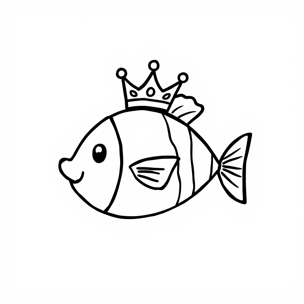 Angelfish with a crown