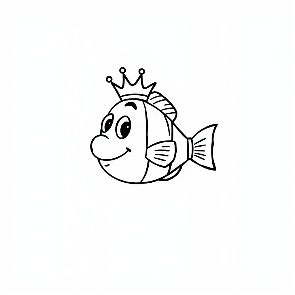 Nemo Fish wearing a crown