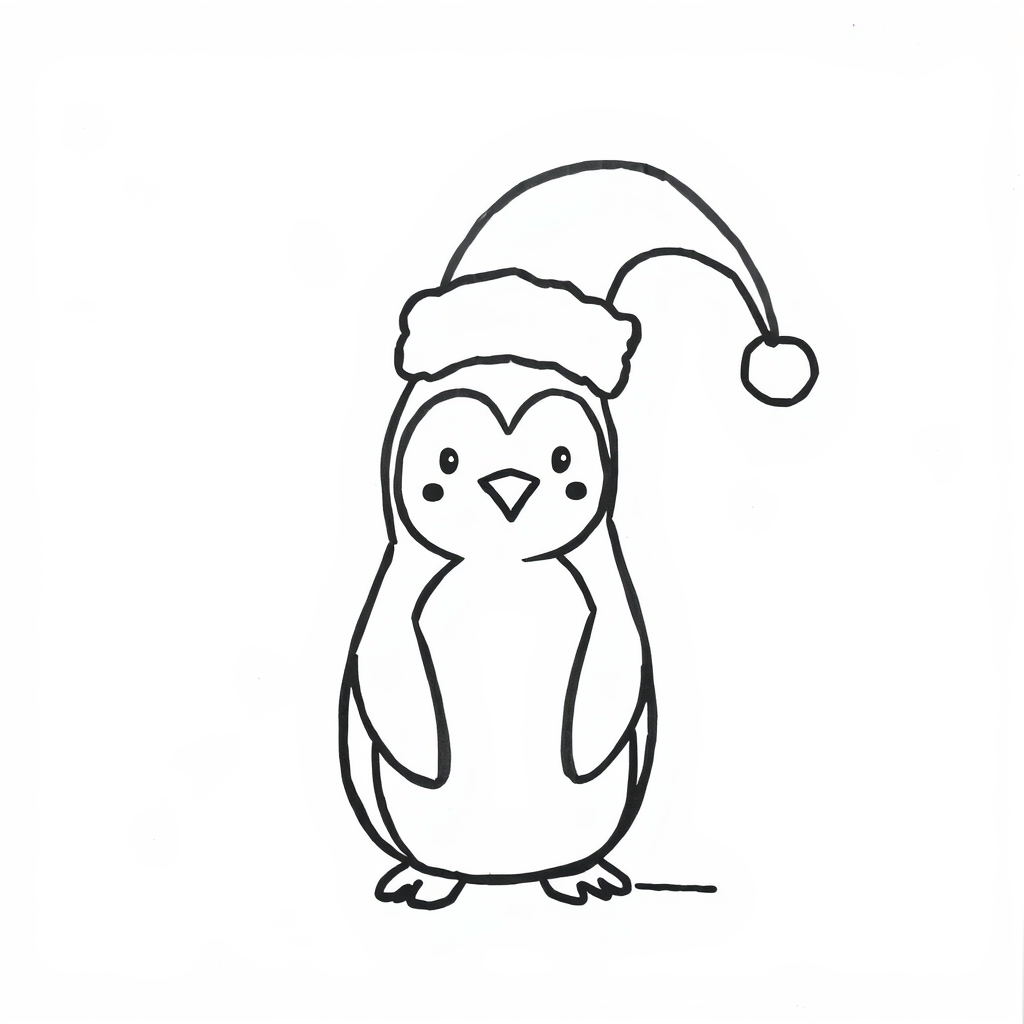 Santa Hat on a penguin