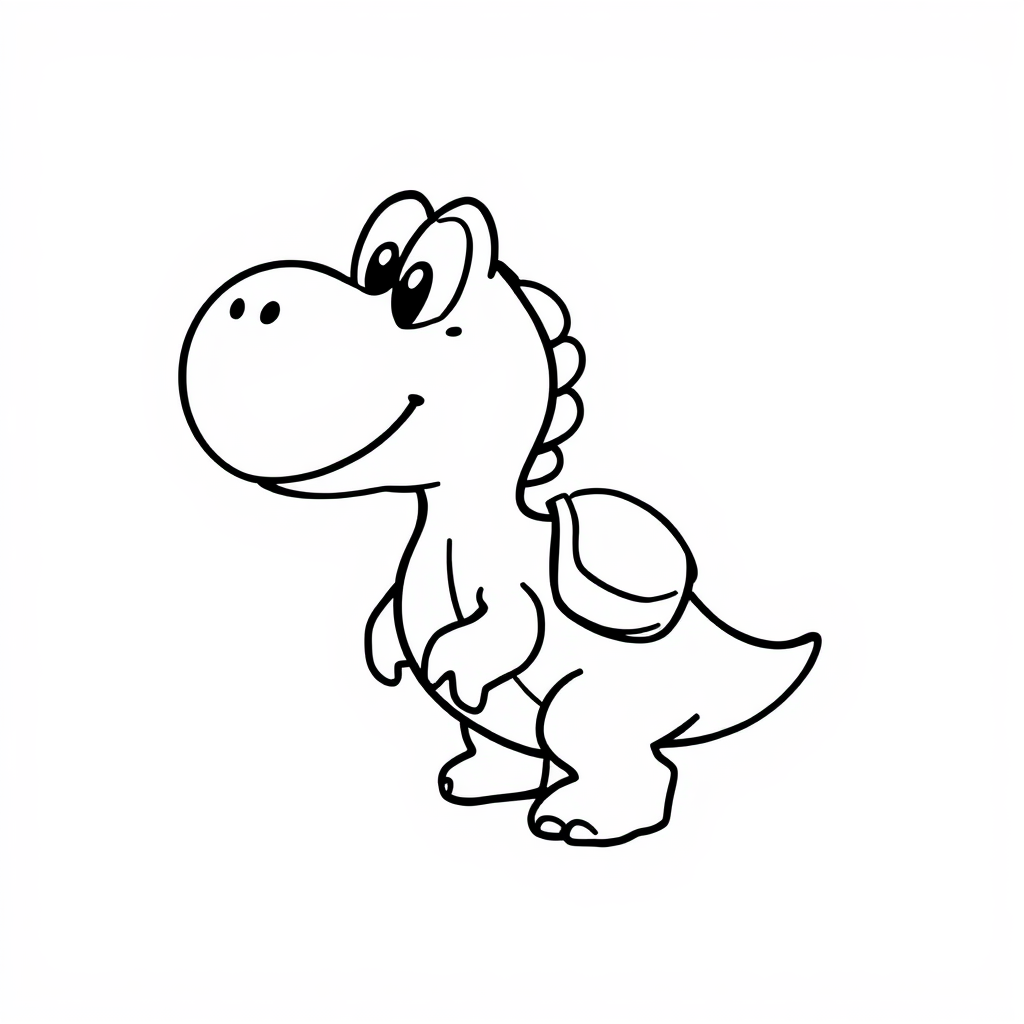 Yoshi with a saddle