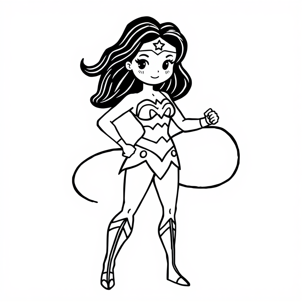 Wonder Woman's Lasso Twirling.