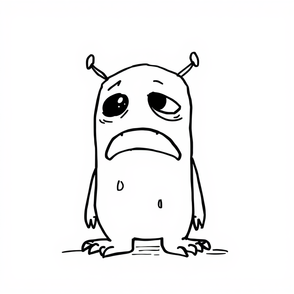 Sad Monster Crying