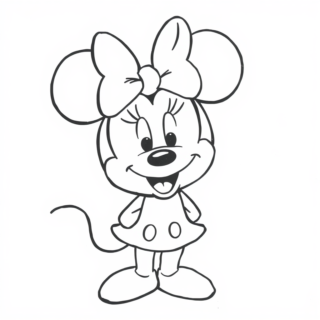 Minnie Mouse feeling excited