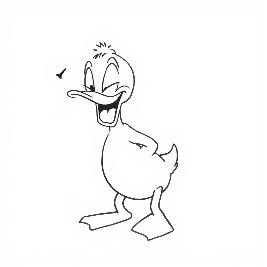 Donald Duck throwing a tantrum