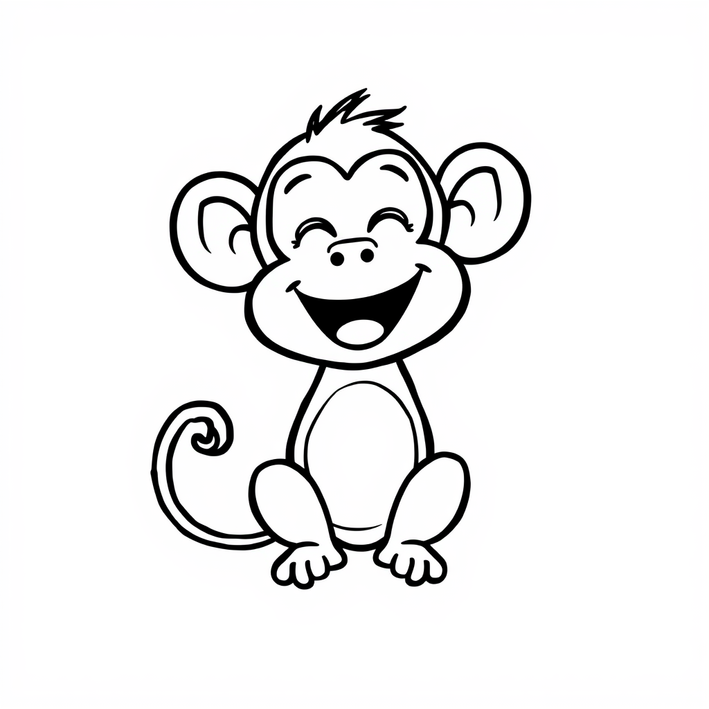 Monkey feeling excited