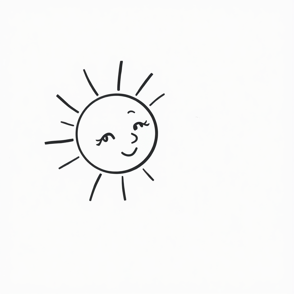 Sun winking at Moon