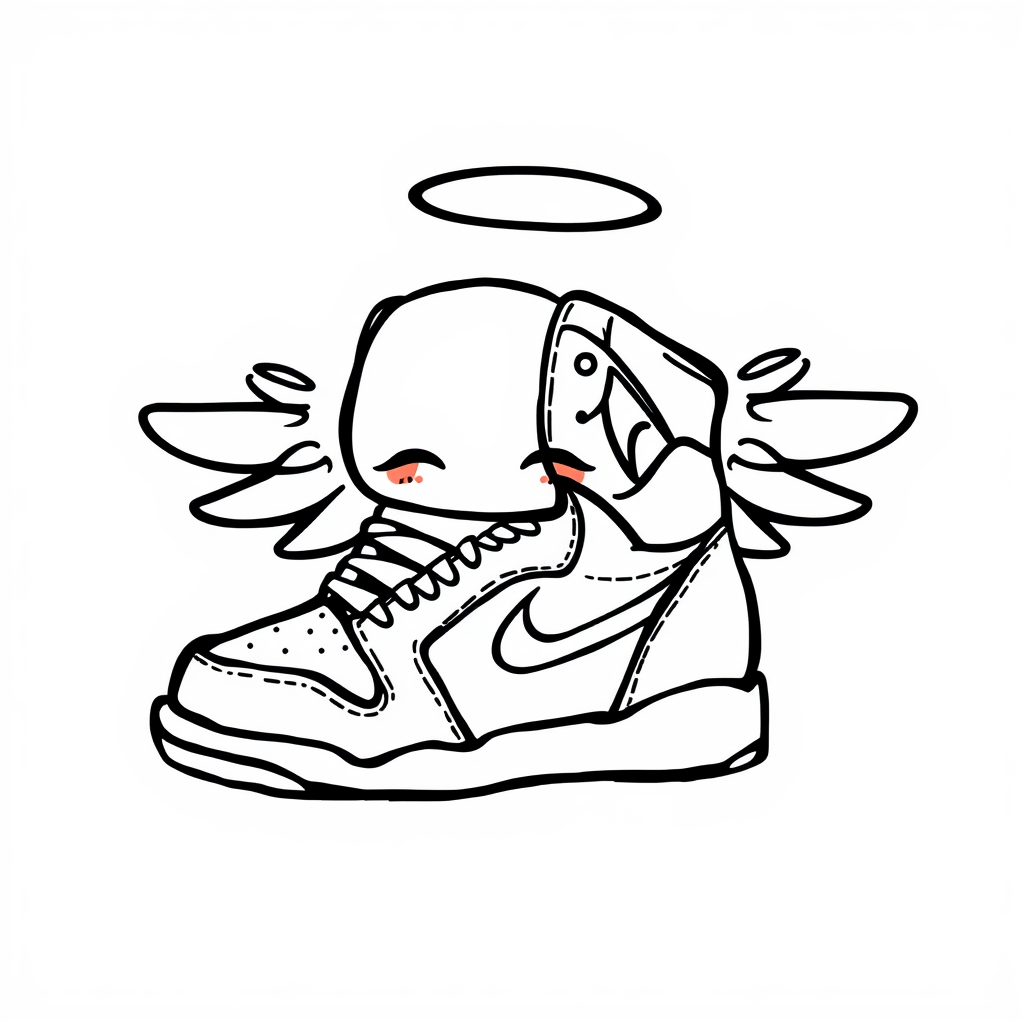 Air Jordan with angel wings