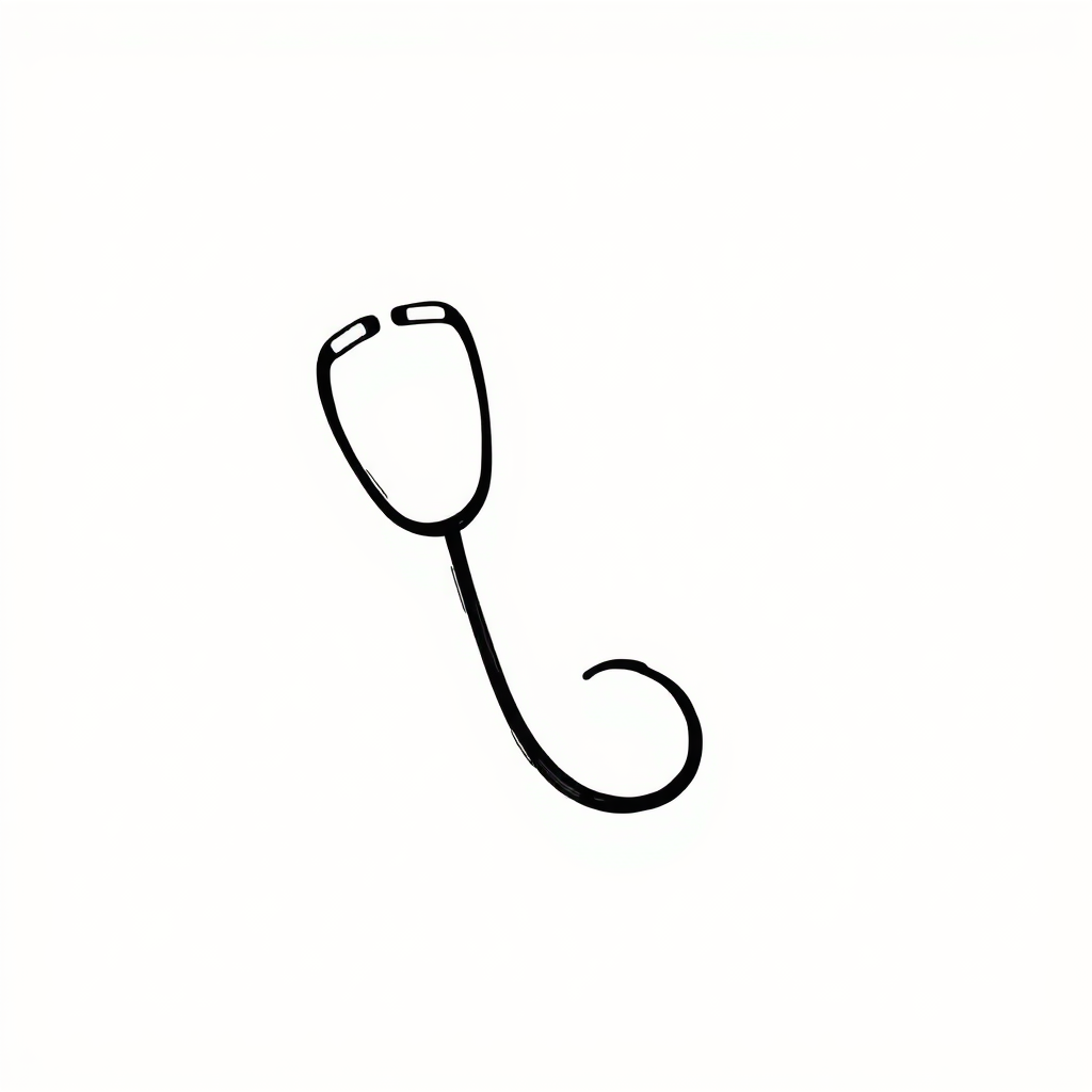 Surprised stethoscope with wide-open ends