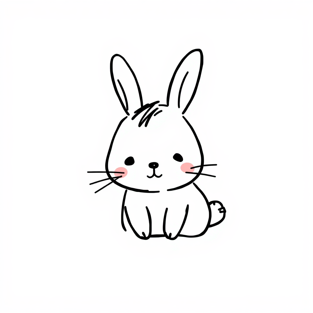 Bunny blushing shyly.