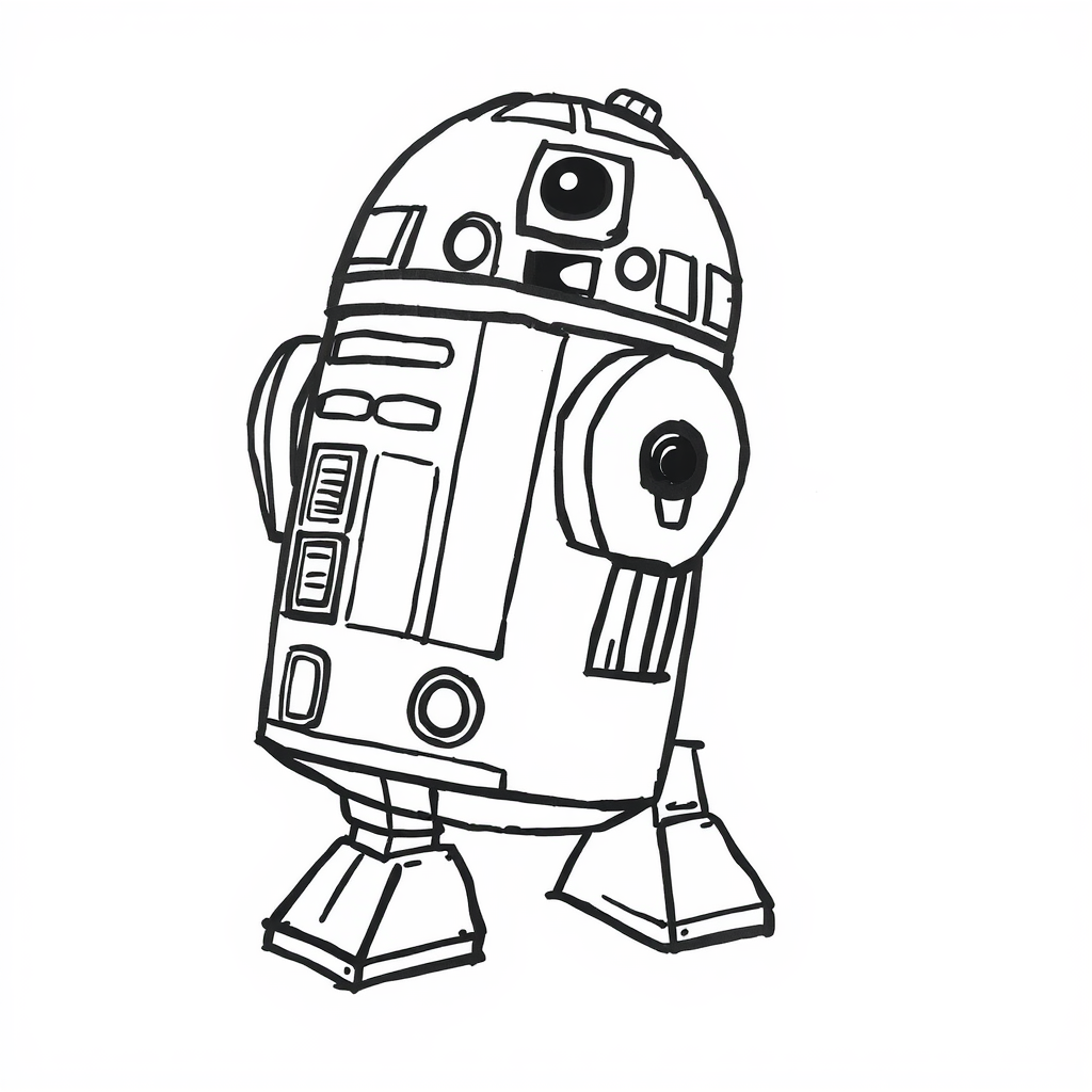 R2-D2 curious.