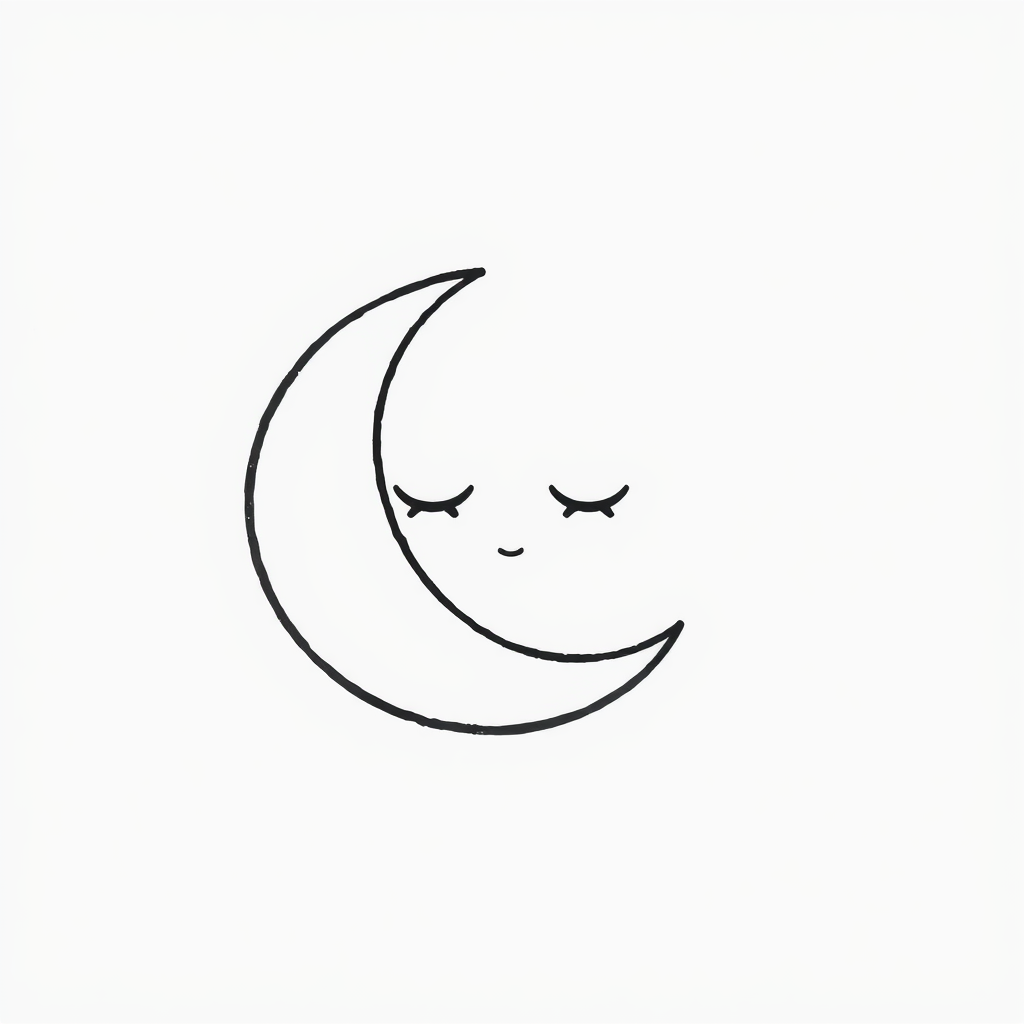 Crescent Moon feeling sleepy